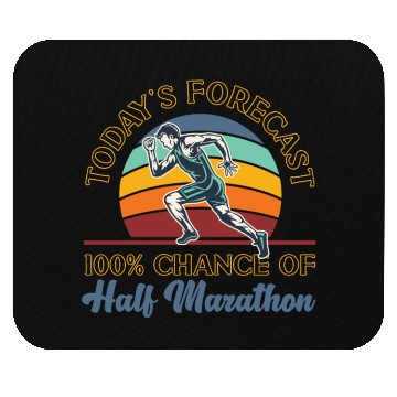 Discover Running Runner Half Marathon Retro Mouse Pads