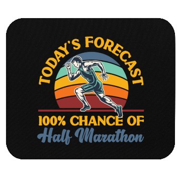 Discover Running Runner Half Marathon Retro Mouse Pads
