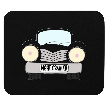 Discover Old Car Black Night Crawler Mouse Pads