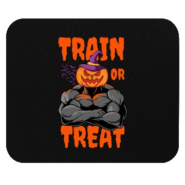 Discover Train Or Treat Muscular Jack O Lanterns Mouse Pads