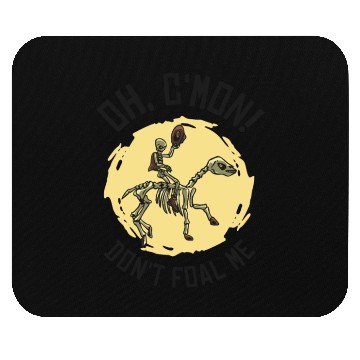 Discover Halloween Cowboy Skeleton Foal Horse Riding Mouse Pads