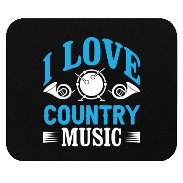 Discover I love Country Music Mouse Pads