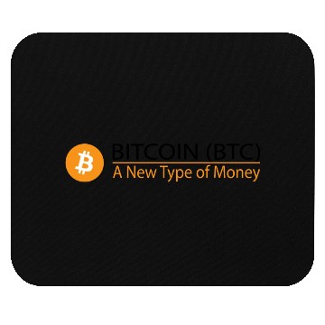 Discover Bitcoin Logo Wear Mouse Pads