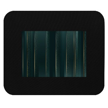 Discover Luxury Green Gold Glitter Stripes Mouse Pads