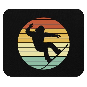 Discover Winter Sport Snowboarder Retro Snowboarding Mouse Pads