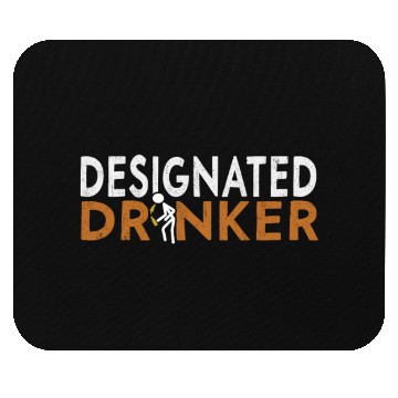 Discover Mens Beer Lovers, Designated Drinker Funny Mouse Pads