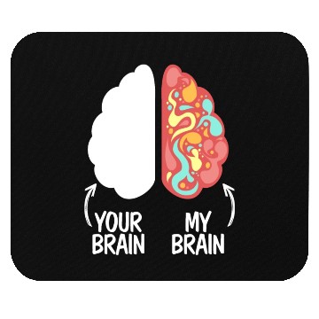 Discover Your Brain My Brain Embrace Neurodiversity ADHD Mouse Pads