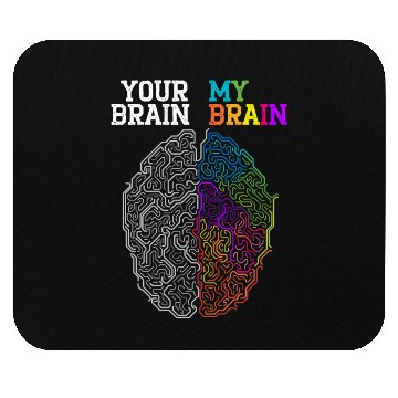 Discover Your Brain My Brain Embrace Neurodiversity ADHD Mouse Pads