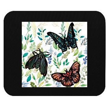 Discover Two Butterflies and A Moth Mouse Pads
