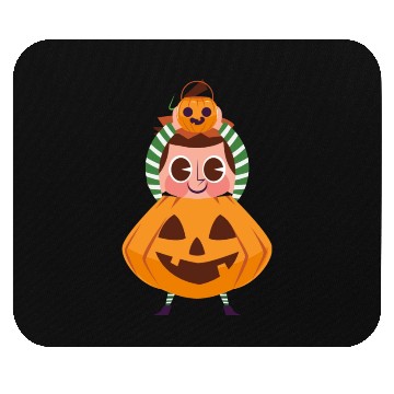 Discover Halloween Trick or Treat with Cartoon Character Mouse Pads