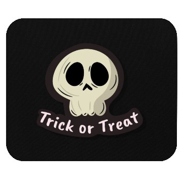 Discover Halloween Trick or Treat Sticker Mouse Pads