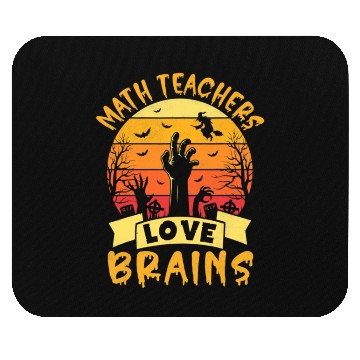 Discover Funny Math Teacher Halloween All Teachers Love Bra Mouse Pads