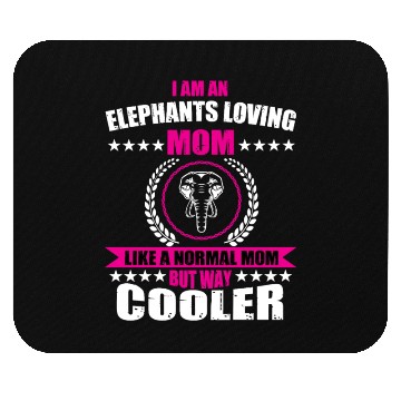Discover Funny Elephant Loving Mom Mouse Pads