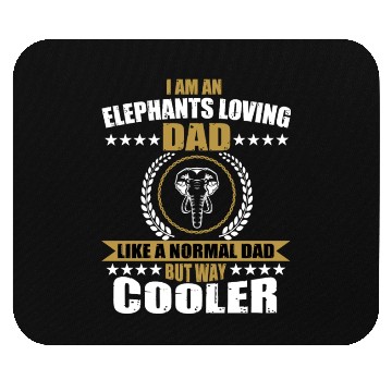 Discover Funny Elephant Loving Dad Mouse Pads