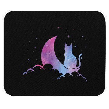 Discover Celestial Cat Lover Pastel Goth Feline Mouse Pads
