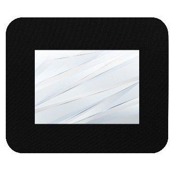 Discover Luxury White Silver Stripes Mouse Pads