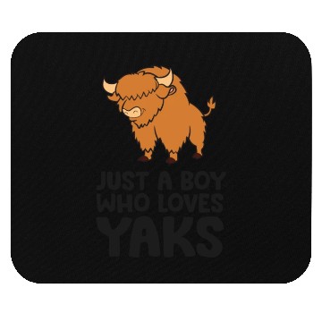 Discover Just a Boy Who Loves Yaks Mouse Pads