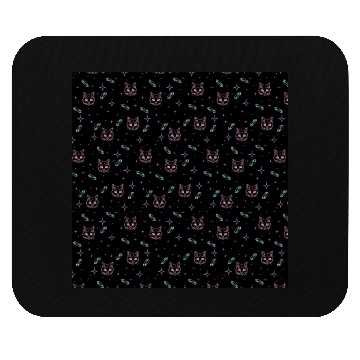 Discover Witchy Cats + Crystals Pink Pastel Goth Pattern Mouse Pads