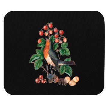 Discover European robin Mouse Pads