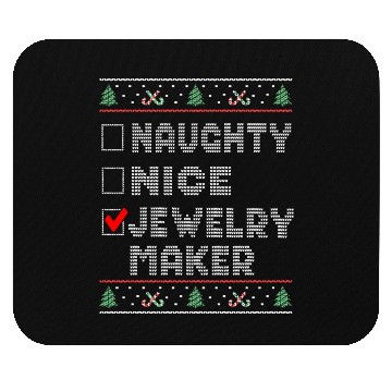 Discover Naughty Nice Jewelry Maker, Matching Christmas Mouse Pads