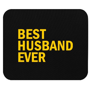Discover Best Husband Ever (yellow text) Mouse Pads
