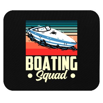 Discover Boating Squad Yacht Boat Captain Ship Mouse Pads