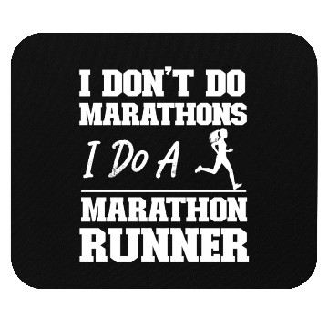 Discover Running Runner Half Marathon I Mouse Pads
