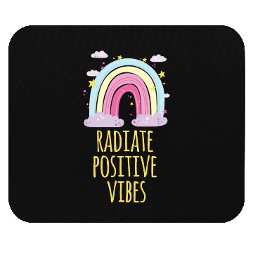 Discover radiate positive vibes Mouse Pads