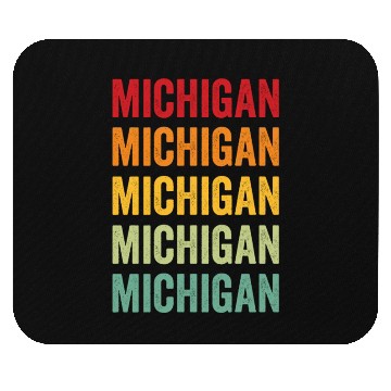 Discover Michigan Rainbow Design, Michigan State Mouse Pads