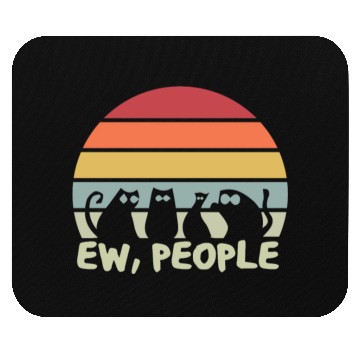 Discover Ew People Retro Cat Funny Mouse Pads