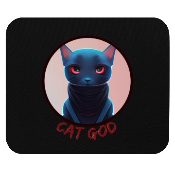 Discover Ninja Cat God Mouse Pads
