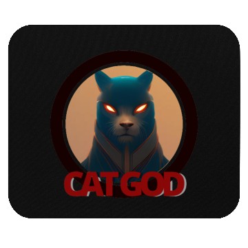 Discover Samurai Cat God Mouse Pads