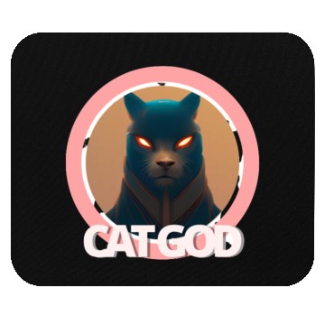 Discover Samurai Cat God Mouse Pads