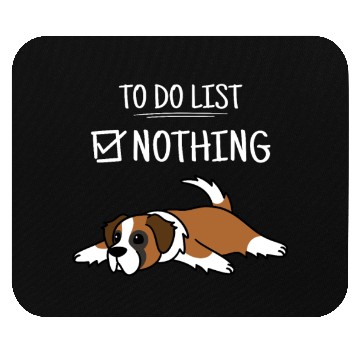 Discover Saint Bernard To Do List Mouse Pads
