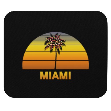 Discover Miami Florida Palm Tree Christmas Lights Family Mouse Pads