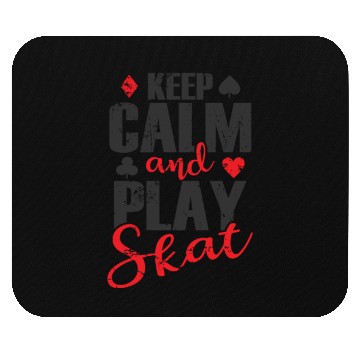 Discover Keep Calm and play Skat Card Game Irritate Mouse Pads