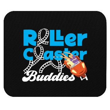 Discover Roller Coaster Friends Besties Mouse Pads