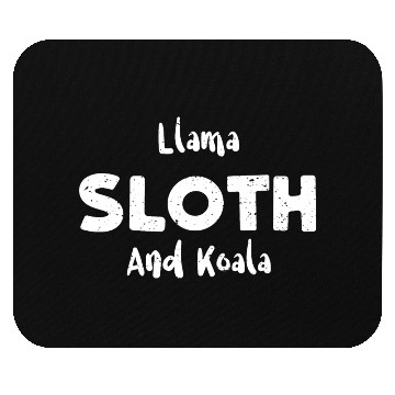 Discover Llama Sloth And Koala - Sloth Mouse Pads