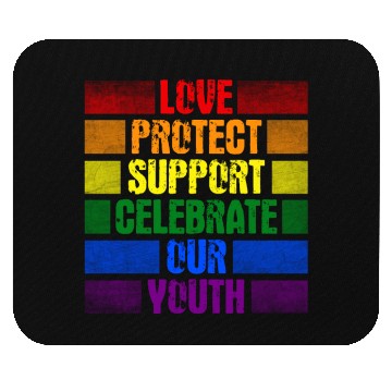 Discover Love Protect Support Celebrate Our Youth Mouse Pads