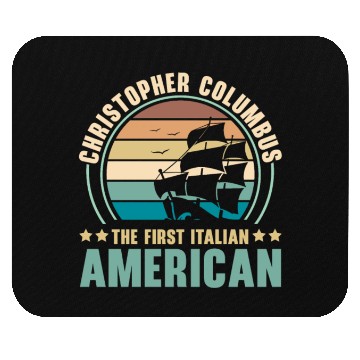 Discover Columbus Day Navigator Ship Christopher Columbus Mouse Pads