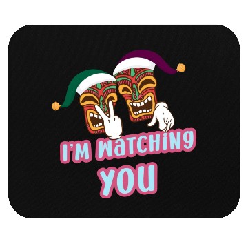 Discover I'm Watching You Christmas In July Surfing Santa C Mouse Pads