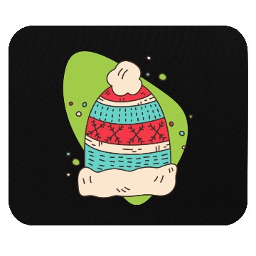 Discover winter hat Mouse Pads