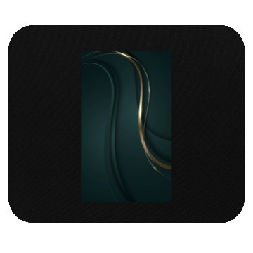 Discover Luxury Elegant Metallic Green Wave Mouse Pads