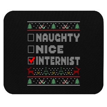 Discover Naughty Nice Internist, Matching Christmas Group Mouse Pads