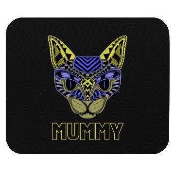 Discover Black Neon Cat Mouse Pads