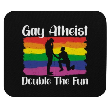 Discover Gay LGBTQ Atheist Atheism Anti Religion Securalism Mouse Pads