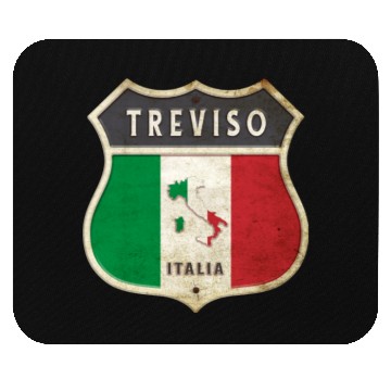 Discover Treviso Italy coat of arms flags design Mouse Pads
