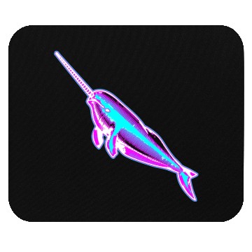 Discover Synthwave Narwhal Mouse Pads