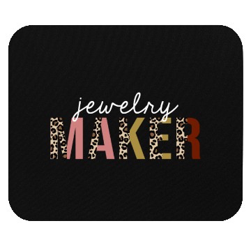Discover Jewelry Maker Leopard Print Funny Gift Mouse Pads