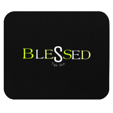 Discover Lime blessed type shit Mouse Pads